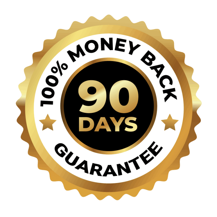 90 days Money Back Guarantee